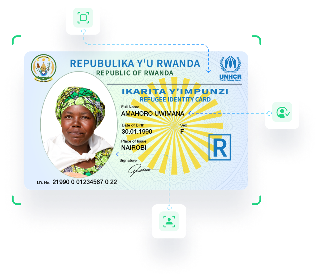 National identity card scanning & verification services in Rwanda