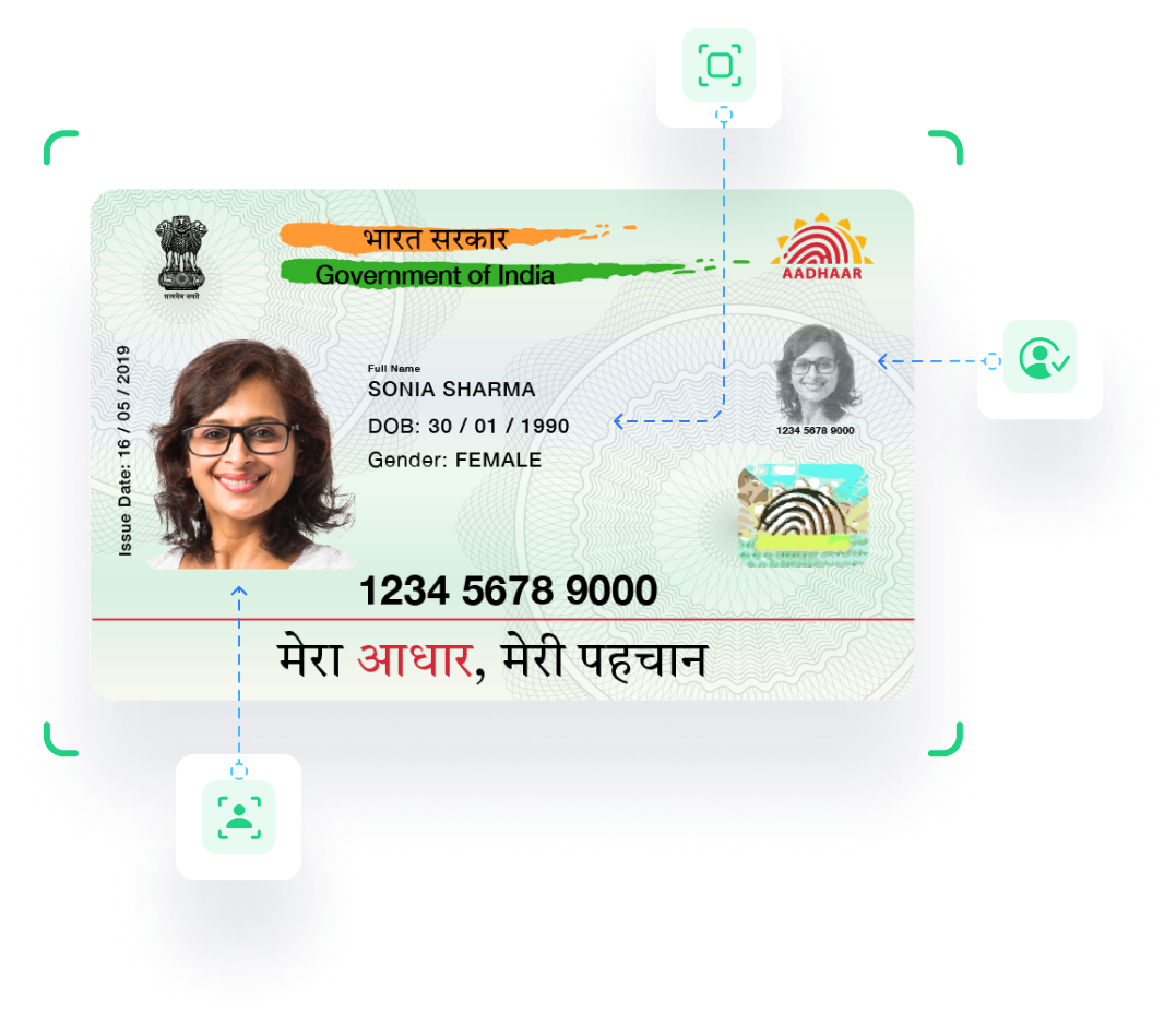 National identity card AI document verification services in india
